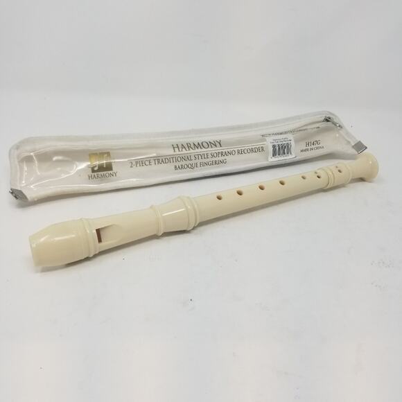 Harmony 2 - Piece Soprano Style Recorder Student Instrument School Light Weight - Picture 6 of 10